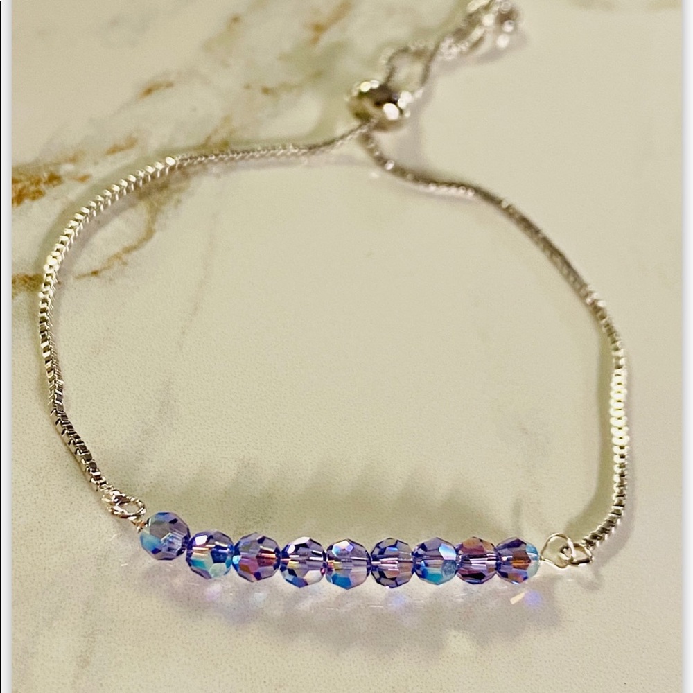 Tanzanite Swarovski crystal bracele… - Picture 3 of 4